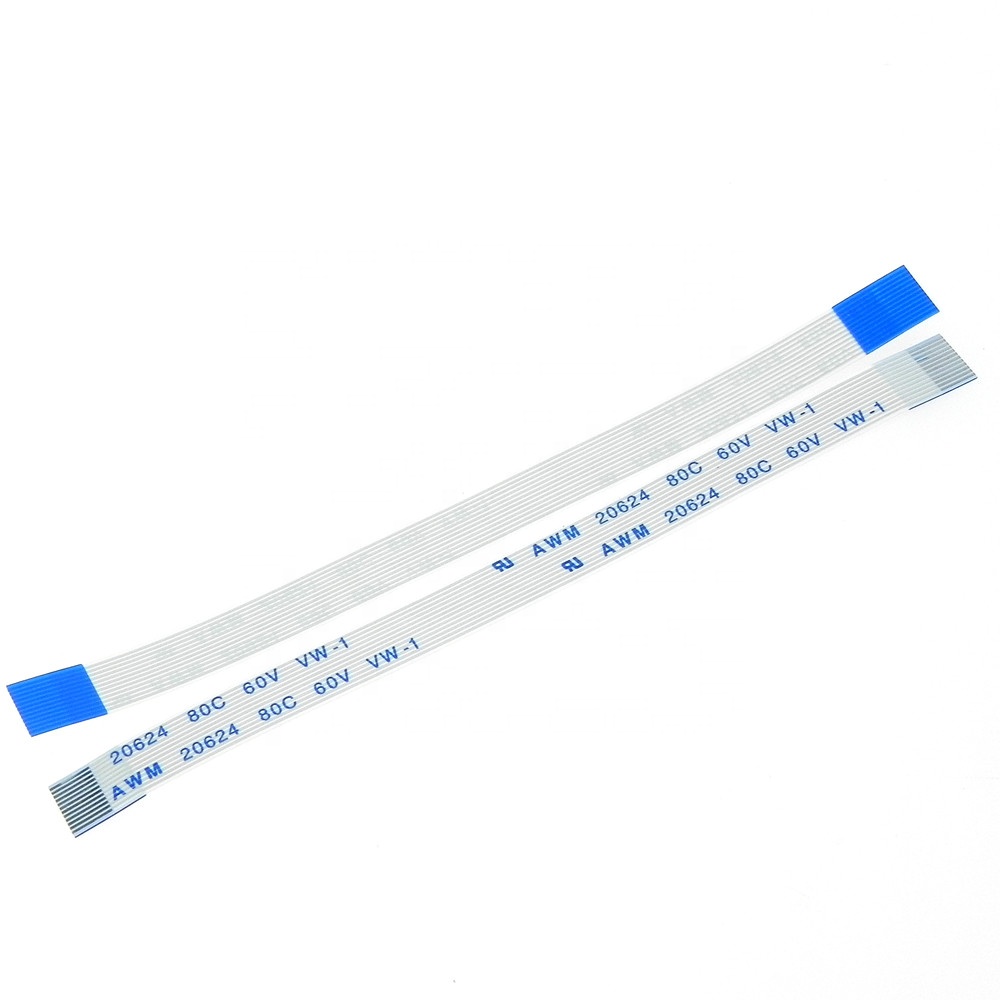 0,5 mm žingsnis 10 kontaktų 115 mm ilgio A tipo lankstus plokščias FFC Jumper roboto kabelis