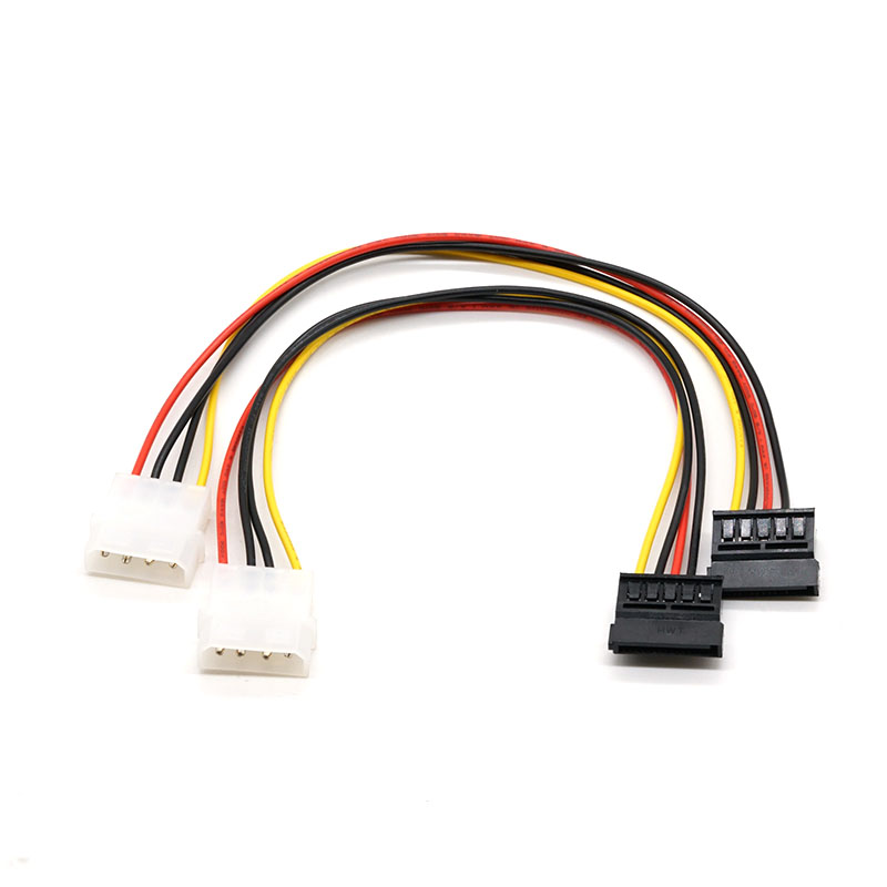 „Molex 5.08 to sata“ kabelis Kompiuterio kietojo disko kabelis 18AWG 500 mm